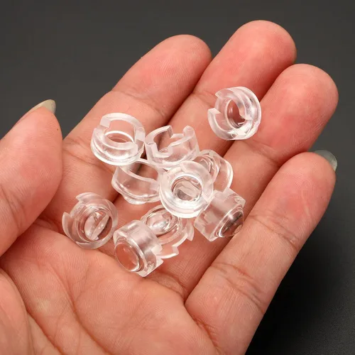 Miniatura 5 de PATIKIL Lente convexa LED de 0.512 in, 15 unidades de 15 grados de ángulo de haz de acrílico lente de condensador convexo óptico para lámparas LED