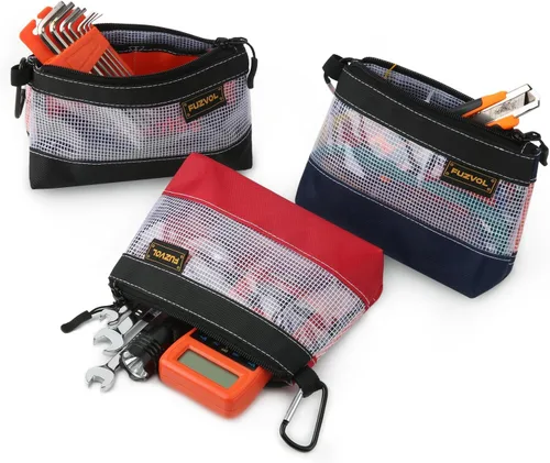 Miniatura 10 de Bolsa de herramientas transparente, bolsa de herramientas pequeña, bolsa con cremallera de 12 pulgadas, bolsa de herramientas para organizar cajas