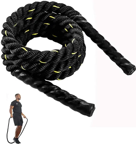 TONYKO Cuerda de saltar pesada para hombres y mujeres, entrenamiento de cuerpo total, entrenamiento de potencia, mejora el fortalecimiento muscular
