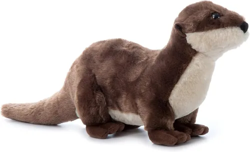 Miniatura 3 de The Petting Zoo Animal de peluche de nutria de río, regalos para niños, animales salvajes del zoológico Onez, juguete de peluche para correr de 18