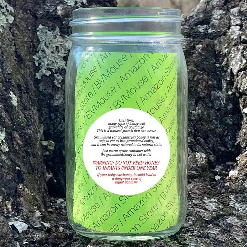 Miniatura 4 de Raw Honey - Etiquetas redondas autoadhesivas personalizadas (etiqueta-01, 12 etiquetas en 1 hoja)