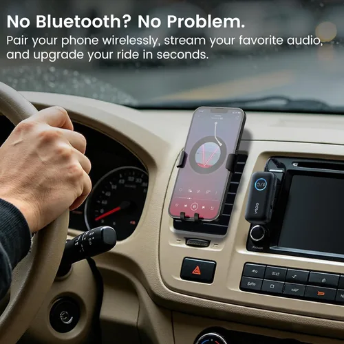 Miniatura 7 de YMOO Adaptador Bluetooth para avión B06T2 a 2 auriculares, receptor transmisor Bluetooth para TV con aptX-HD de baja latencia, adaptador de audio
