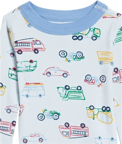 Miniatura 5 de Moon and Back Conjunto de pijama de manga larga de algodón orgánico para bebé, 2