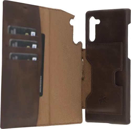 Miniatura 51 de Venito Florence - Funda de piel compatible con Samsung Galaxy S9, extra segura con bloqueo RFID, cartera desmontable para teléfono (gris decolorado)