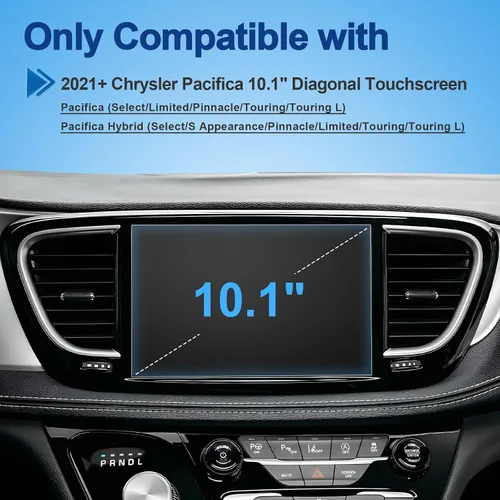 Miniatura 2 de Protector de pantalla Pacifica mate antirreflejos 2021-2026, para Chrysler Pacifica (Select/Limited/Pinnacle/Touring) Pantalla táctil de 10.1