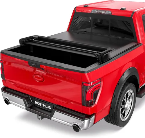 Miniatura 9 de MOSTPLUS - Cubierta de vinilo suave enrollable para caja corta para camioneta Ford F-150 2009-2020 en la parte superior (caja de 5.5 pies)