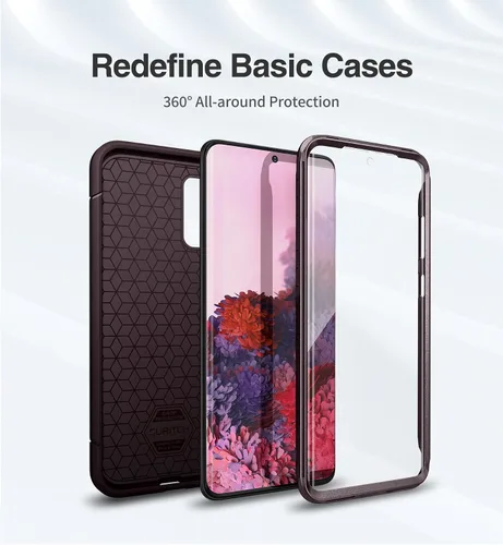 Miniatura 3 de SURITCH Funda para Samsung Galaxy S20 Plus, marco frontal extra, resistente y a prueba de golpes, con protector de pantalla integrado para Samsung
