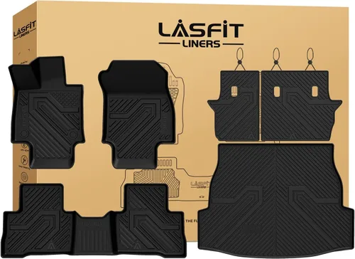 Miniatura 12 de LASFIT Alfombrillas de piso para Toyota Tacoma 2008-2011 Cabina de Acceso Transmisión Automática, Forro de Piso de Ajuste Personalizado para Todo