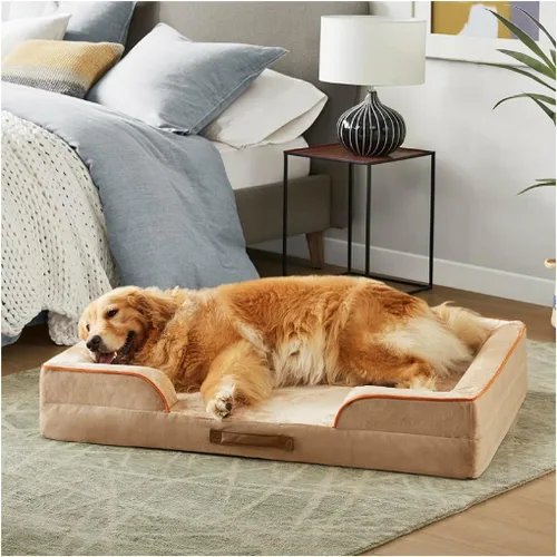 Miniatura 7 de Friends Forever Cama ortopédica para perros extra grandes, sofá cama impermeable de espuma viscoelástica para perros XL con funda extraíble lavable