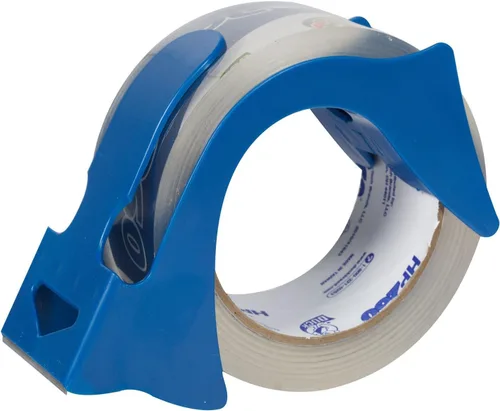 Miniatura 2 de Cinta de embalar de alto rendimiento con dispensador Duck, Transparente Paquete de 4