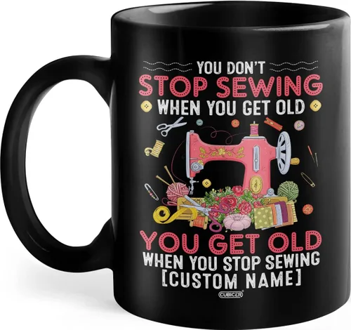Miniatura 16 de CUBICER Taza de café de cerámica negra personalizada, tazas de béisbol para mamá, con nombre personalizado, tazas grandes, regalos de cumpleaños