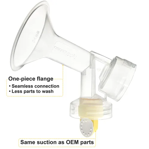 Miniatura 4 de Nenesupply Piezas de bomba con bridas de 0.827 in compatibles con extractor de leche Medela Incluye brida de válvula de protección mamaria membrana