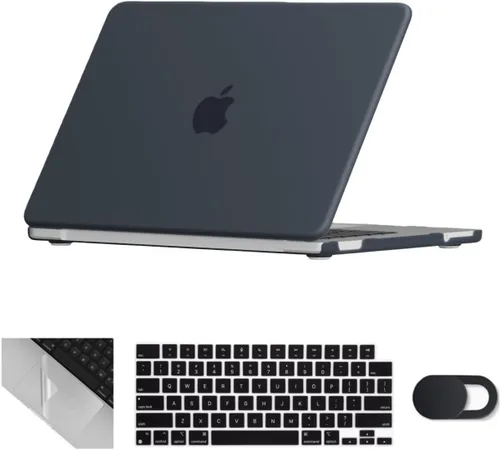 Miniatura 45 de Se7enline Compatible con MacBook Air 2024 de 15 pulgadas M4 M3 M2 A2941/A3114/A3241 Funda rígida para laptop Mac Air 15.3, cubierta protectora