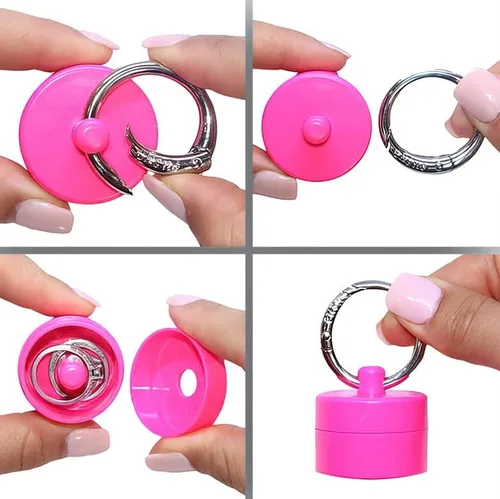 Miniatura 2 de LION LATCH Como se ve en Shark Tank, almacenamiento de joyas de viaje, contenedor de llavero para pastillero, estuche para joyería, paquete de 3
