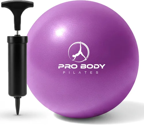 Miniatura 13 de ProBody Pilates Mini Pelota de Ejercicio con Bomba - Pelota de Entrenamiento de 9 Pulgadas para Estabilidad, Barra, Yoga, Núcleo y Terapia Física