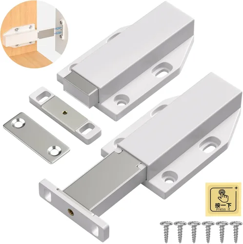 Miniatura 9 de Touch Latch Jiayi - Cerradura magnética de resorte para puerta grande, cierre oculto para puerta grande, cierre de puerta oculta, cierre a presión