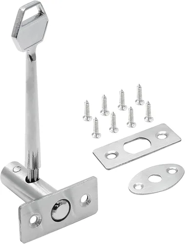Cerradura de embutir de acero inoxidable con tornillo para puerta, longitud de la llave: 4.13 pulgadas