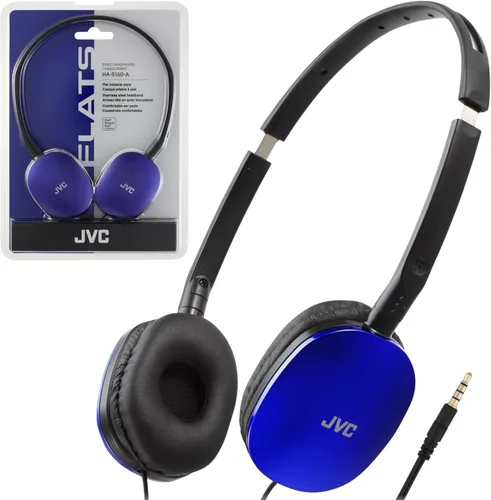 Miniatura 7 de JVC Auriculares planos con cable – Diseño plegable plano – Controlador de 1.181 in para un sonido potente – Almohadillas suaves para mayor comodidad