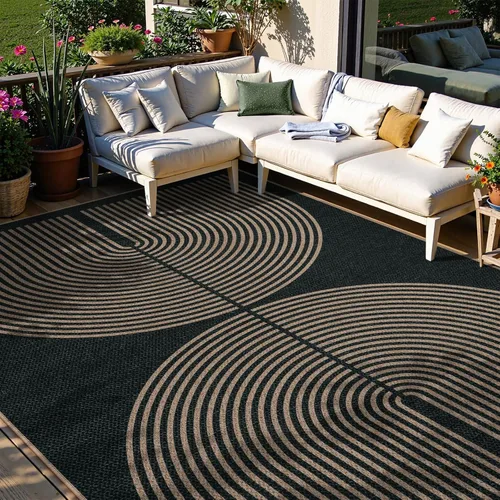 Miniatura 52 de Alfombra Moderna de Yute Fácil de Limpiar Arcoíris Lahome, 2x6 Alfombra de Pasillo Lavable para Cocina, Alfombras de Pasillo para Pasillos, Alfombra