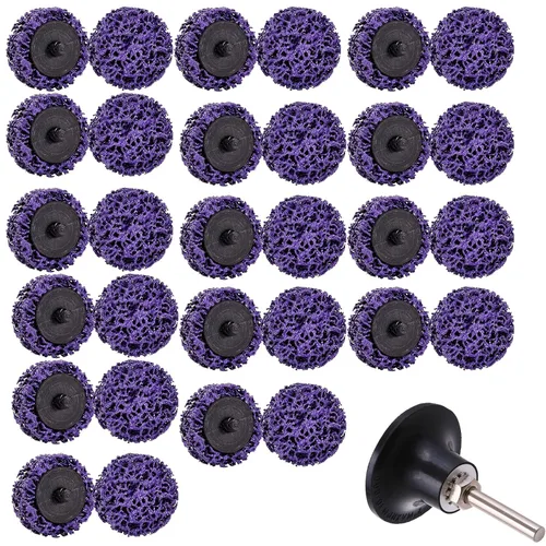 Miniatura 8 de 11 piezas de discos de tira de cambio rápido de 2" fáciles para amoladora angular, accesorios para tiras de pintura, rueda de eliminación de óxido