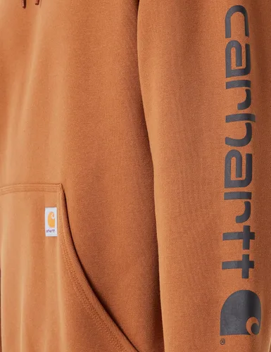 Miniatura 5 de Carhartt - Sudadera holgada para hombre, densidad media, logotipo y gráfico en la manga