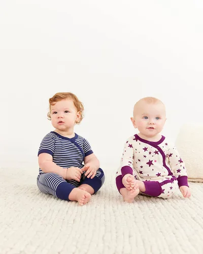 Miniatura 3 de Moon and Back by Hanna Andersson Mameluco unisex para bebé, paquete de 2
