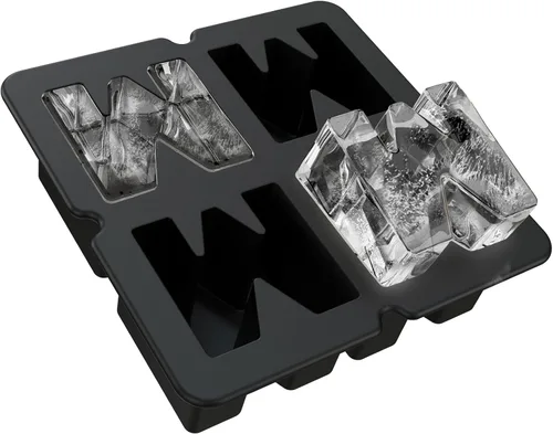 Miniatura 8 de Molde personalizado para cubitos de hielo Letra N - Molde de hielo de silicona con letras para moldes de cubitos de hielo personalizados y moldes