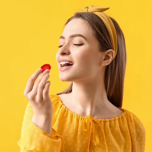 Miniatura 7 de Caramelos duros rellenos de fresa, envueltos individualmente, bolsa a granel de 2 libras (aproximadamente 130 piezas) – Dulces navideños