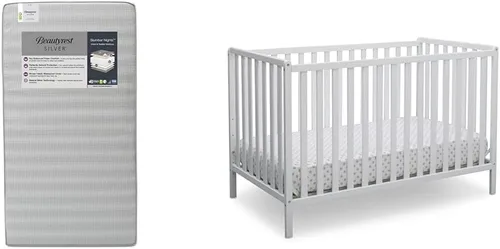 Delta Children Beautyrest Silver Slumber Nights - Colchón convertible 4 en 1 para cuna y niño pequeño