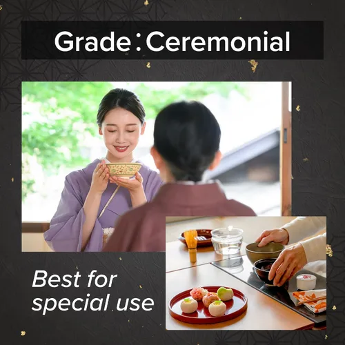 Miniatura 5 de [Granja Onkatsu] Serie Yame Matcha - Grado premium y ceremonial - Té japonés hecho en Japón - Etiqueta inglesa (grado ceremonial de Yame)