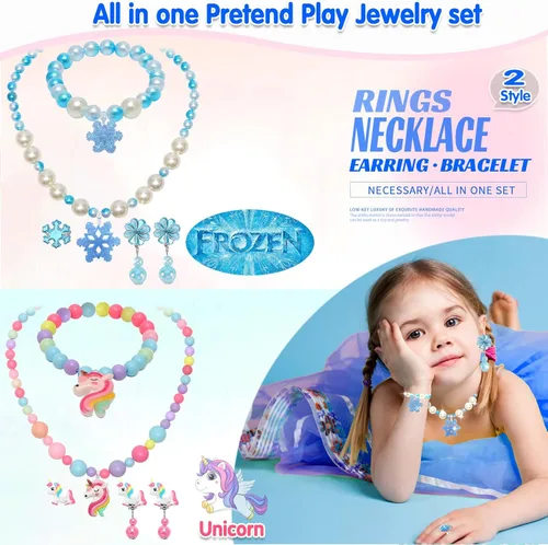 Miniatura 2 de Juguetes para edades de 5 a 7 años, joyería, juguetes para niñas de 8 a 10 años, aretes de clip, juguete para niñas pequeñas de 6 a 8 años, disfraz