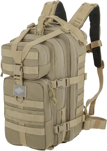 Maxpedition Falcon-II Mochila, mochila táctica de 23 l, paquete de supervivencia, bolsa de emergencia, bolsa MOLLE para EDC, 0513 Caqui