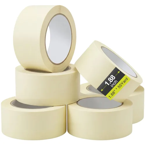 Miniatura 12 de Fainne 3 rollos de cinta adhesiva a granel de 55 yardas, cinta de uso general para aula, etiquetado, manualidades, oficina, proyectos escolares