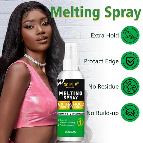 Miniatura 4 de Mousse Adhesivo de Fusión y Sujeción de Encaje Sin Pegamento para Cabello para Pelucas, Pegamento para Pelucas Spray de Fusión de Encaje Mousse