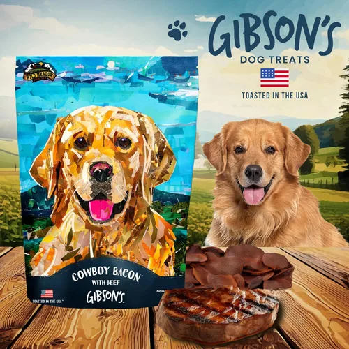 Miniatura 5 de Gibson's Bayou Bacon Golosinas suaves para perros, hechas con carne real, aromáticas y sin granos para entrenar y recompensar a perros de todas