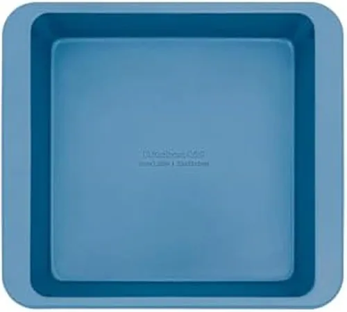 Miniatura 13 de KitchenAid Molde cuadrado de acero aluminio antiadherente de ingeniería suiza, apto para lavavajillas, contorno plateado, 9 pulgadas Plateado Contour