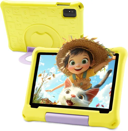 Miniatura 9 de Tableta para niños de 10 pulgadas, Android 15 para niños, WiFi 6, Octa-Core, 8 GB de RAM 64 GB ROM, 5000 mAh, GMS, tabletas Android con control