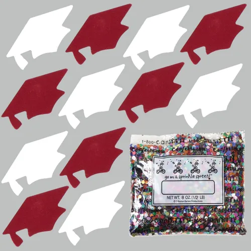 Miniatura 151 de Confetti Grad Cap Negro, Azul Marino Combo - 2 bolsas de media onza (1 oz)