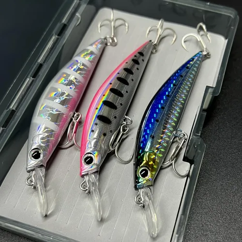 Miniatura 8 de 3 señuelos de pesca de alta calidad para lubina y perca, cebos biónicos realistas, material ABS duradero, ideal para pesca en agua dulce y salada
