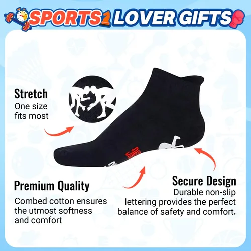 Miniatura 4 de Regalos de carreras HAPPYPOP para hombres - Regalos de lucha libre, fútbol, pesca, calcetines divertidos para él