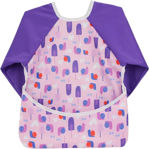 Miniatura 19 de Babero impermeable con mangas y bolsillo, 6-24 meses