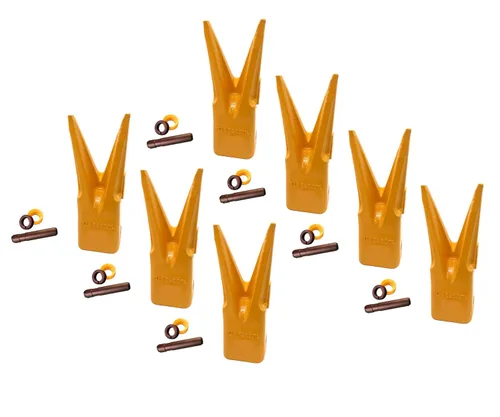Miniatura 10 de Cubo de excavadora Twin Sharp Rock Diente con pasador, 1U3352WTL, se adapta a adaptadores Caterpillar J350 Series (1)