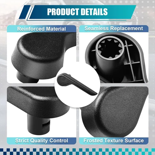 Miniatura 5 de Palanca Manija Reclinable de Asiento Negro Ajuste del Respaldo del Asiento Delantero Izquierdo Lado del Conductor Repuesto para Chevy Silverado