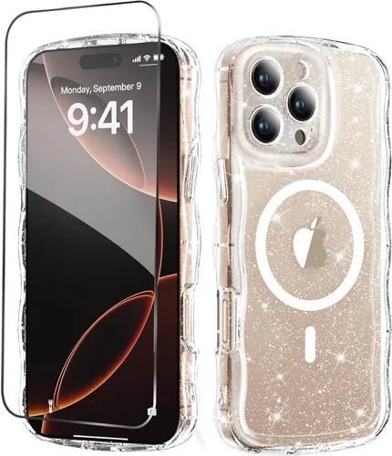 Miniatura 22 de MIODIK Compatible con Funda para iPhone Air, [Compatible con Magsafe] con Protector de Pantalla y Protección de Cámara Mejorada, Funda Protectora