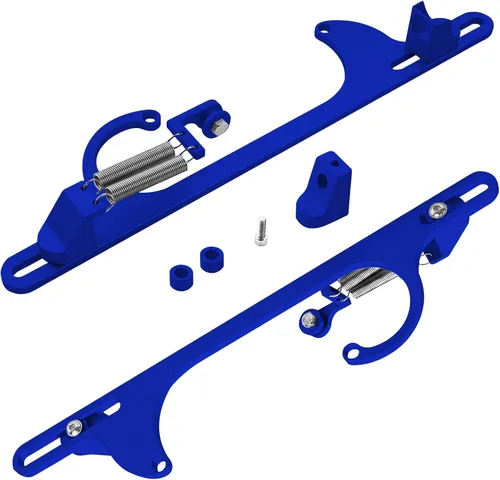 Miniatura 7 de Soporte de cable del acelerador para 4150 4160 Series Soporte de carburador ajustable Soportes de acelerador de aluminio (azul)