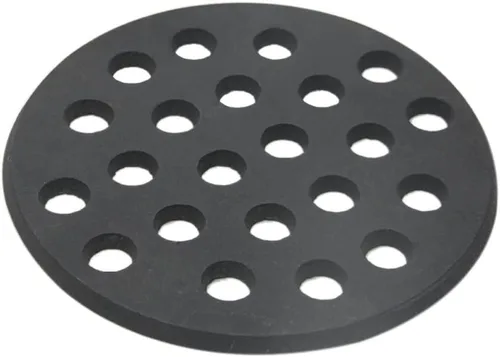 Miniatura 5 de Rejilla redonda de fondo de hierro fundido para Big Green Egg, placa de carbón de alto calor para barbacoa, apta para Big Green Egg S/Mini/Mediano