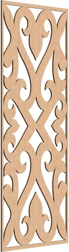 Miniatura 98 de Keene Paneles de pared decorativos de madera con calado, 9 3/8 pulgadas de ancho x 24 3/8 pulgadas de alto x 1/4 de alto, roble rojo rojo (Red Oak)
