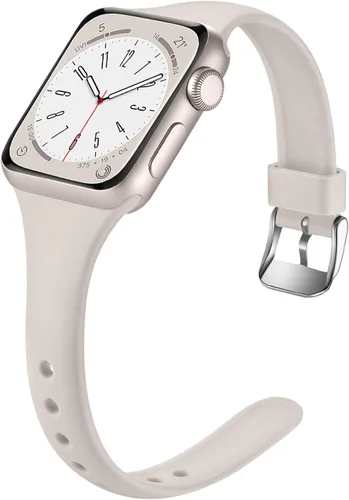 Miniatura 9 de Laffav correa delgada compatible con Apple Watch de 1.57 pulgadas, 1.49 pulgadas, 1.73 pulgadas, 1.65 pulgadas para mujeres y hombres, correa