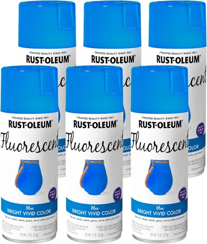 Miniatura 20 de Rust-Oleum 342568 – Pintura en aerosol fluorescente especial, 11 onzas, naranja Naranja fluorescente