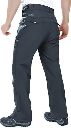 Miniatura 2 de Outdoor Ventures Lite - Pantalones deportivos impermeables y resistentes al viento para hombre con forro polar para senderismo esquí nieve cintura